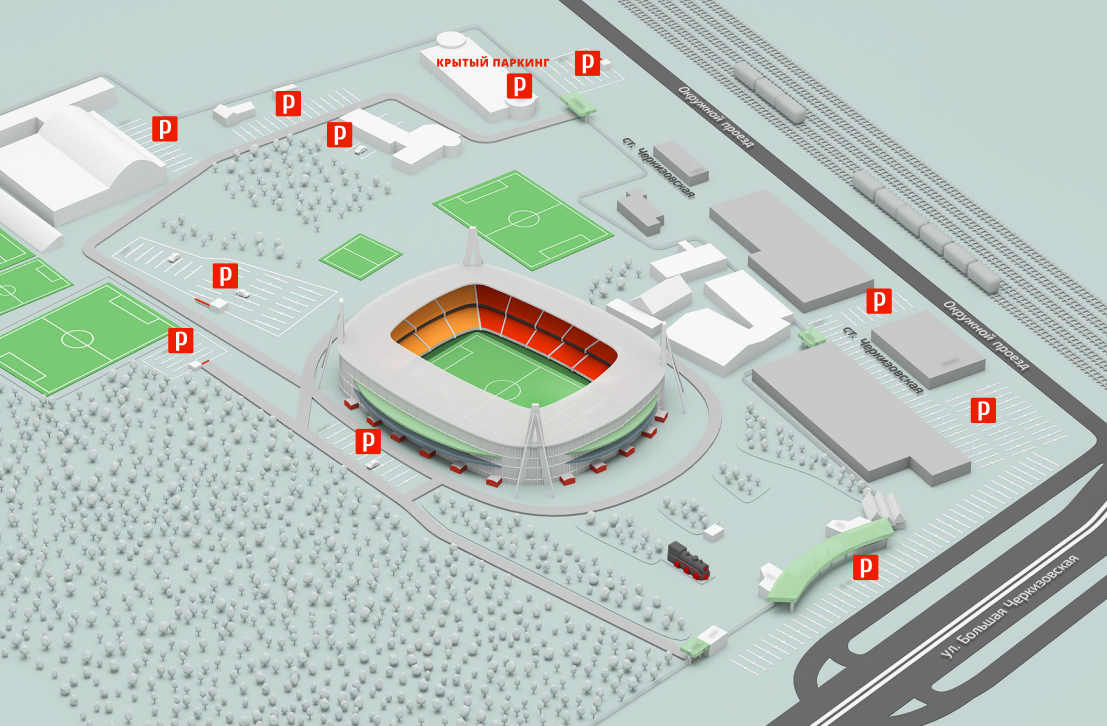 Стадион локомотив москва карта